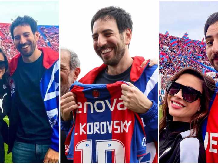 Santiago Korovsky fue homenajeado en la cancha de San Lorenzo junto a Celeste Cid