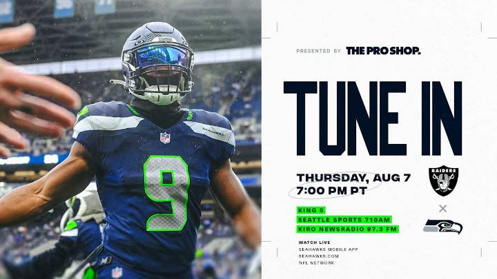 Seahawks vs Raiders: How To Watch, Listen And Follow Preseason Week 1 On Thursday, August 7