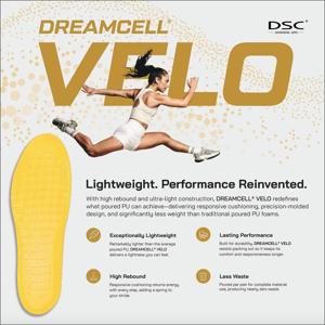 DSC® Launches DREAMCELL® VELO at The Materials Show: Redefining Speed, Agility, & Energy Return