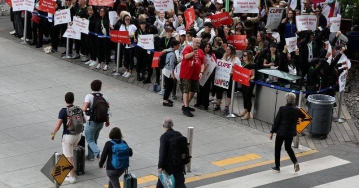 Air Canada grounded as striking union defies order to get back to work