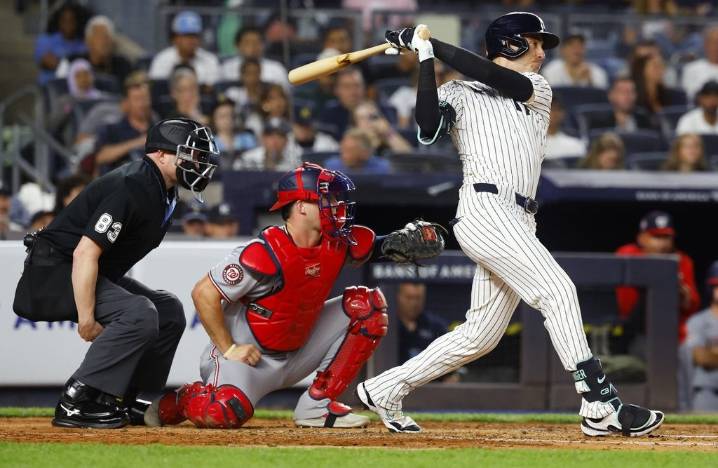 Rice, Domínguez and Chisholm HRs back 6 scoreless innings by Schlitter as Yankees beat Nationals