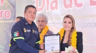Evelyn Salgado festeja a las y los bomberos de Guerrero