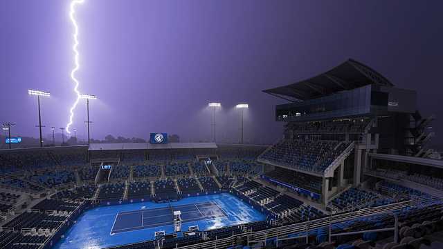 Back-to-back daily downpours at Cincinnati Open delay matches, frustrate top player