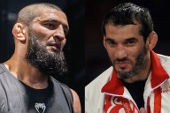 Khamzat Chimaev Gets Emotional Remembering Learnings From Late Olympic Medalist Trainer Buvaisar Saitiev