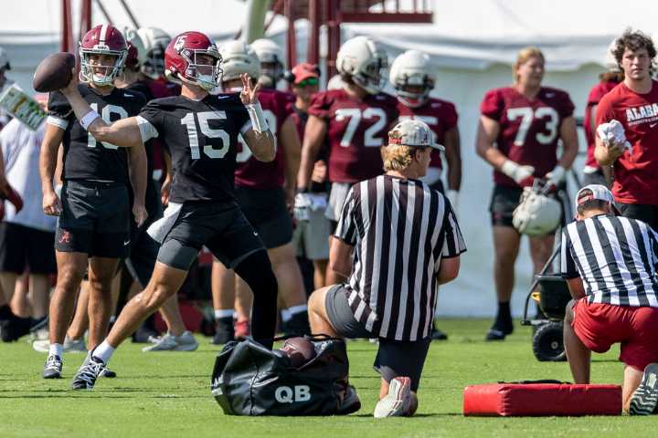 Alabama names Ty Simpson its starting QB for the season