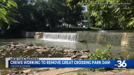 Dam removal begins at Great Crossing Park in Georgetown