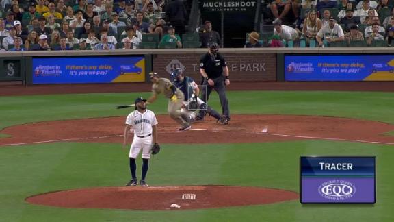 Cal Raleigh homers again as the Mariners beat the Padres 9