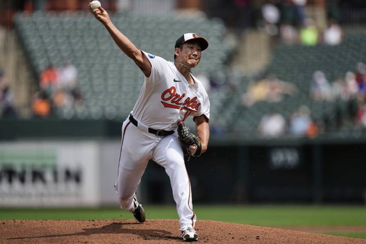 Tomoyuki Sugano earns 10th victory as Orioles outlast Mariners 5