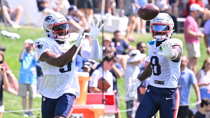 Patriots WR coach ‘really impressed’ with talented Drake Maye weapon’s development