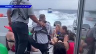 MDFR fireboat crew rescues 8 stranded boaters off Key Biscayne