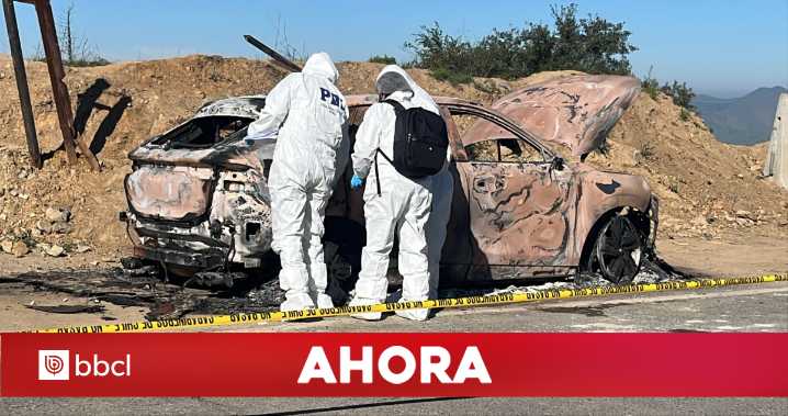 Confirman que auto quemado en cuesta Lo Prado corresponde a víctima asesinada en Curacaví