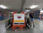 En noviembre-diciembre, cambio de escaleras en estación Bellas Artes de Línea 8 del Metro
