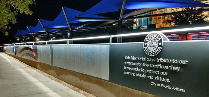 Memorialize a veteran on Peoria's Honor Wall