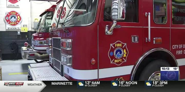 Oshkosh adds warning signs for drivers at Fire Station 15