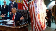 Trump firma orden para procesar a quien queme bandera de EEUU