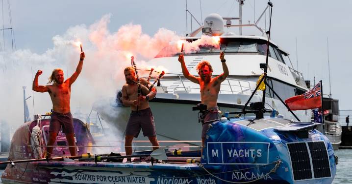 Scots brothers smash World Record after 9,000-mile Pacific row and 139 days at sea