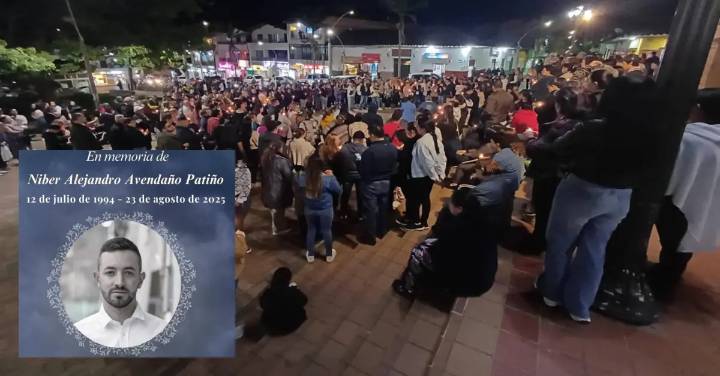 Con velatón, comunidad de San Pedro de Los Milagros rechazó asesinato del querido veterinario Niber Avendaño