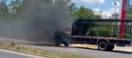 Camión que transportaba gaseosas fue atacado y quemado por el ELN, en Cúcuta