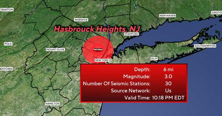 Earthquake in Bergen County shakes parts of New Jersey, New York