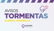 Alerta amarilla en Quilmes por fuertes tormentas