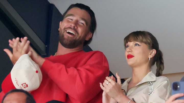 Taylor Swift announces new album on Travis Kelce's 'New Heights' podcast, her first interview since 2023