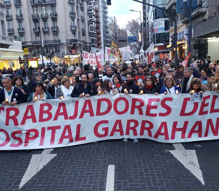 Trabajadores del Garrahan iniciaron un nuevo paro de 24 horas contra el Gobierno