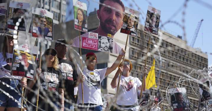 Videos of emaciated hostages in Gaza raise pressure on Israel for a ceasefire