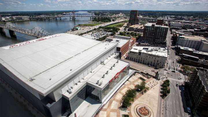 KFC Yum! Center gets a new roof and traffic will be affected
