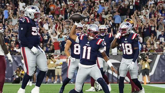 Patriots offense shines in 48-18 exhibition win over Commanders, as Washington rests starters, vets