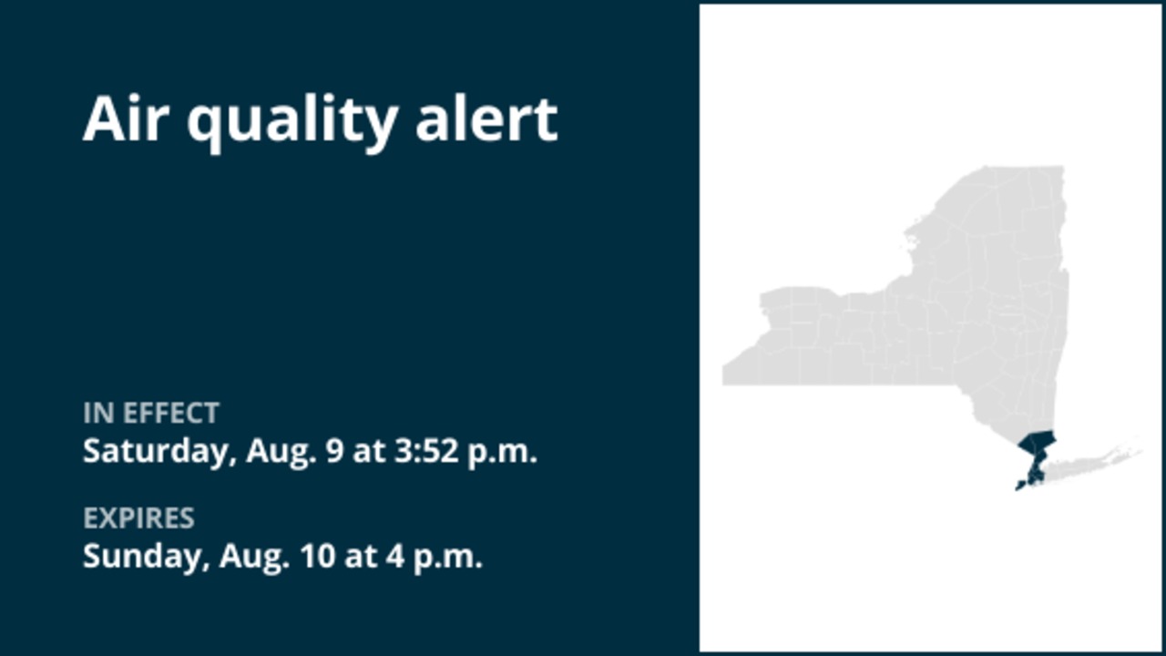 NYC weather: Air quality alert issued for New York City Sunday