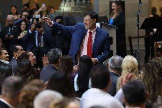 Fernández Noroña rinde informe de actividades como presidente del Senado