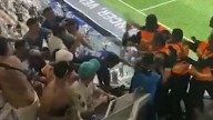 Videos: incidentes y represión policial a los hinchas de Godoy Cruz en Belo Horizonte
