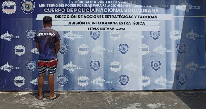 PNB detiene a hombre solicitado en Tucupita