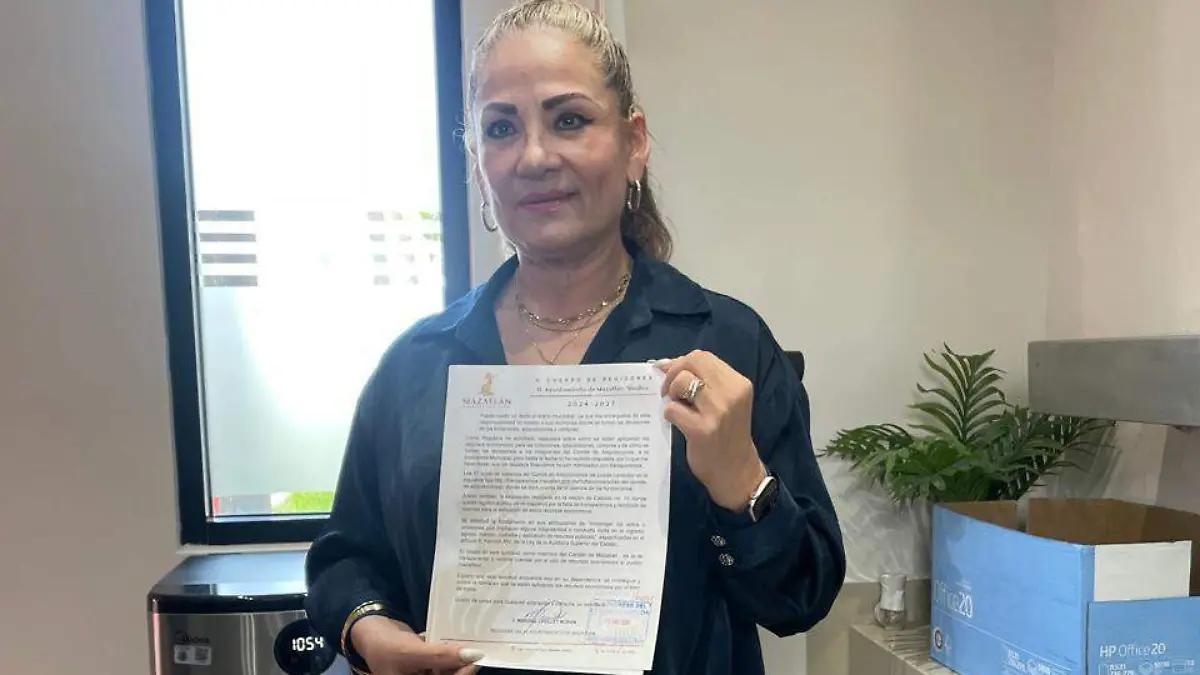 Maribel Chollet pone denuncia ante la ASE contra el Comité de Adquisiciones