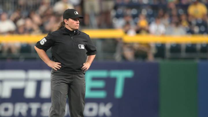 Jen Pawol, MLB’s first female umpire, back in big leagues working Pirates