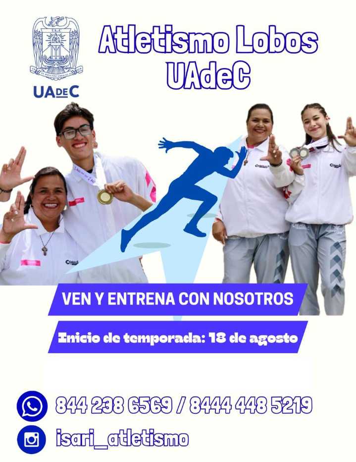 Intégrate al Equipo de Atletismo Lobos de la UAdeC