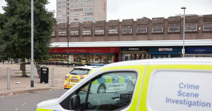 Crime scene investigators tape off city shopping centre as man rushed to hospital after attack
