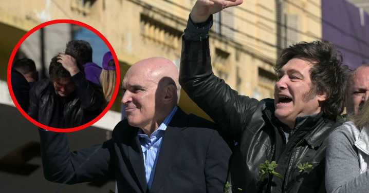 Javier Milei es atacado a piedrazos durante caravana en Lomas de Zamora en medio del creciente conflicto de coimas