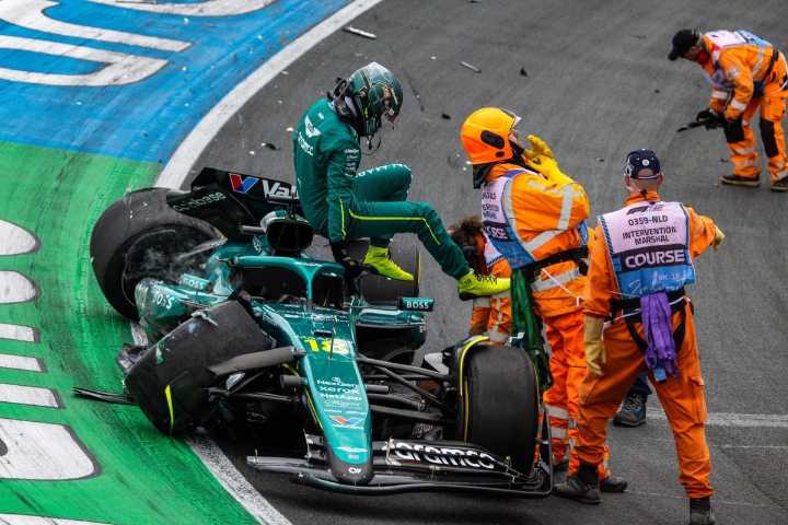 Lance Stroll gives wrist update after Dutch FP2 crash, Kimi Antonelli and Alex Albon explain offs