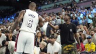 Lakers’ LeBron James couldn’t believe Bryce’s beard after return home from college