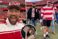 Travis Kelce can't stop smiling after Taylor Swift engagement reveal