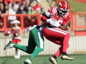 Big second half spurs Stampeders to win over Roughriders | Exeter Lakeshore Times Advance