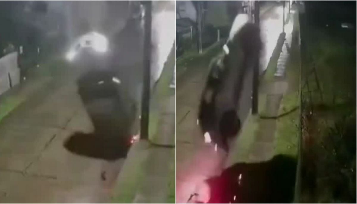 Increíble video: auto "voló en 360°" tras choque en Río Negro
