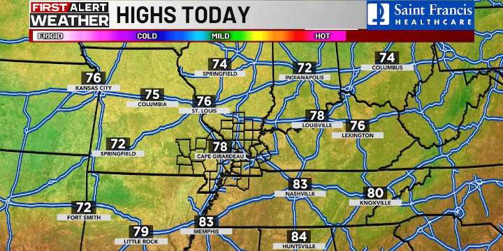 First Alert: Beautiful fall-like pattern set to continue