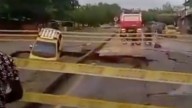 Al igual que en China, enorme hueco casi se ‘traga’ a un taxi en Cúcuta: imágenes sorprenden