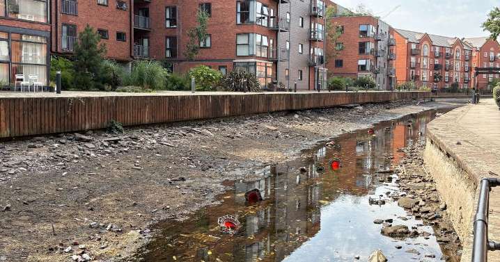 City centre canals left as 'grim eyesore' after being 'purposefully drained'