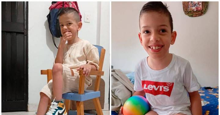 Emiliano, el niño de Itagüí con parálisis cerebral cuya familia busca recursos para pagarle tratamiento con células madre