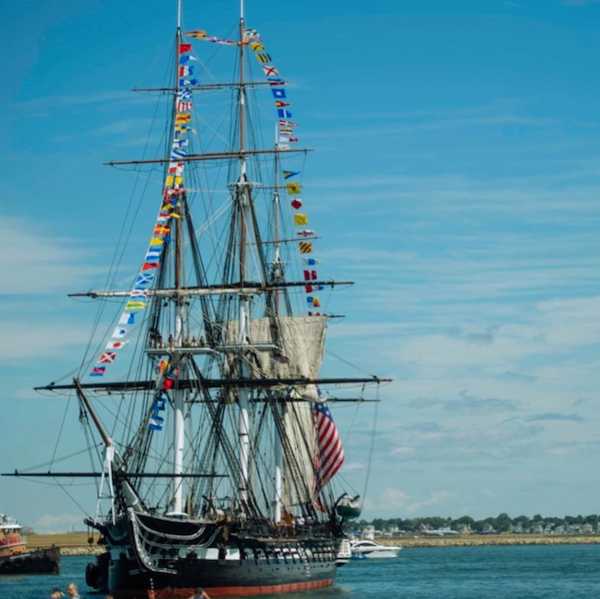 USS Constitution is Underway on Friday