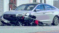 Lisbon Falls Maine motorcycle versus car crash on Route 196