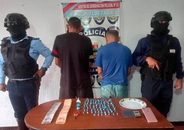 Atraparon al “Frente e’ Cochino” y “El Mancos” por distribución de drogas en Falcón